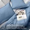 Queen Size All Season Super Soft Down Alternative Comforter Set Blue