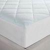 Full size Washable Quilted Mattress Pad with Elastic Fitted Skirt