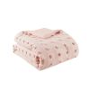 Full/Queen 3-Piece Pink Pompom Microfiber Comforter Set