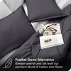 Full/Double Size All Season Super Soft Down Alternative Comforter Set Grey