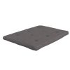 Full size 6-inch Thick Futon Mattress in Grey
