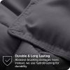King/Cal King Size All Season Super Soft Down Alternative Comforter Set Grey