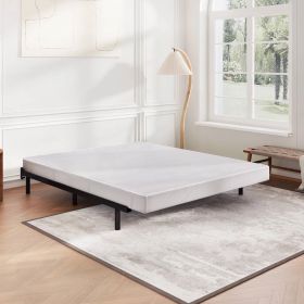 King size 5-inch Low Profile Metal Box Spring Mattress Foundation with Cover