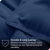 King/Cal King size Super Soft Down Alternative Comforter Set in Navy Blue