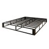 Queen size 7.8-inch Metal Frame Box-Spring Foundation for Mattress with Cover