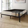 Queen size 7.8-inch Metal Frame Box-Spring Foundation for Mattress with Cover