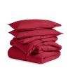 Queen Size All Season Super Soft Down Alternative Comforter Set Red