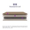 Full size 6-inch Thick Innerspring Futon Mattress in Tan