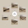 Twin size 8-inch Metal Frame Box-Spring Mattress Foundation with Cover