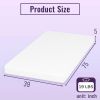 Twin size 5-inch Charcoal Infused Memory Foam Mattress with Removable Cover