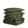 Twin/Twin XL size Super Soft Down Alternative Comforter Set in Olive Green