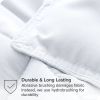 Queen size Super Soft Microfiber Down Alternative Comforter Set White