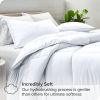 Queen size Super Soft Microfiber Down Alternative Comforter Set White