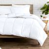 Twin/Twin XL size Super Soft Microfiber Down Alternative Comforter Set White