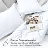 Twin/Twin XL size Super Soft Microfiber Down Alternative Comforter Set White