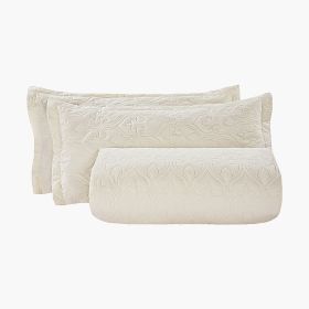 King Quilt Set, 3-Piece Lightweight Comforter, Cotton King Size Quilt Bedding Set, Beige Bedspreads with 1 Quilt and 2 Pillow Shams