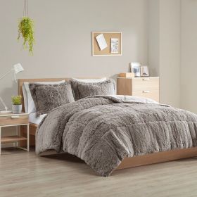 Twin/Twin XL Shaggy Long Fur Comforter Mini Set